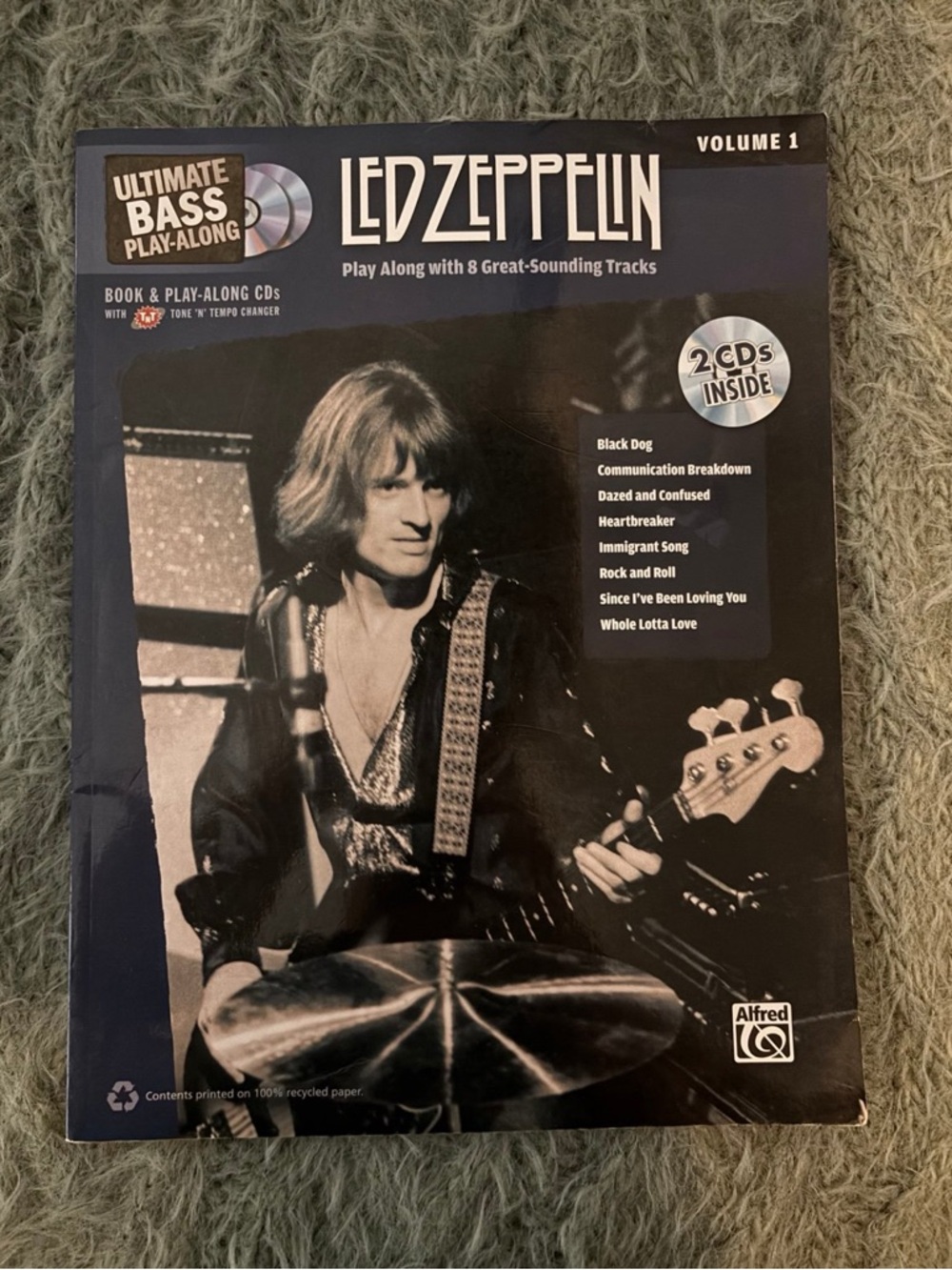 Alfred Led Zeppelin Bass Play-Along Book